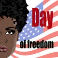 Day of slavery abolition vector illustration