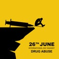 International day against drug abuse vector