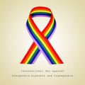 International day against homophobia, biphobia and transphobia Royalty Free Stock Photo