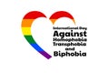 The International Day Against Homophobia, Transphobia and Biphobia. May 17. IDAHOT. Holiday concept. Template for Royalty Free Stock Photo