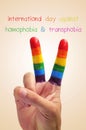 International day against homophobia and transphobia Royalty Free Stock Photo