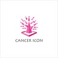 Cancer care logo design template