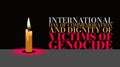 International Day of Commemoration Honoring Victims of Genocide Royalty Free Stock Photo