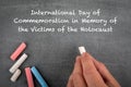 International Day of Commemoration in Memory of the Victims of the Holocaust, 27 January Royalty Free Stock Photo