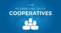 International Day of Cooperatives Theme Background Illustration Royalty Free Stock Photo