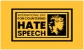 International Day for Countering Hate Speech Royalty Free Stock Photo