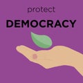 International day of democracy minimal vector concept,poster Royalty Free Stock Photo