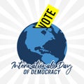 International Day of Democracy Vector Illustration