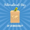 International Day of Democracy Vector Illustration