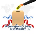 International Day of Democracy Vector Illustration