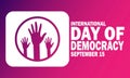 International Day of Democracy Vector Illustration