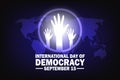 International Day of Democracy Vector Template Design Illustration Royalty Free Stock Photo