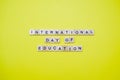 International Day of Education Royalty Free Stock Photo