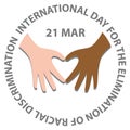 International day for the elimination of racial discrimination Royalty Free Stock Photo