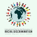 International Day for the Elimination of Racial Discrimination Royalty Free Stock Photo