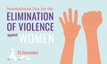 International Day for the Elimination of Violence against Women