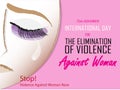 International day for the elimination of violence against women Royalty Free Stock Photo