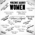 International Day for the Elimination of Violence Against Women Royalty Free Stock Photo