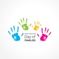 International Day of Families. Concept of a family of 4 people - father, mother, son and daughter