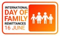 International Day of Family Remittances illustration