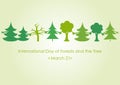International Day of Forests and the Tree Royalty Free Stock Photo