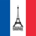 International Day Of Francophonie Royalty Free Stock Photo