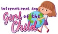 International day of girl child banner design