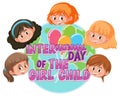 International day of girl child banner design