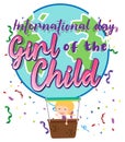 International day of girl child banner design