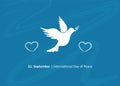 International day of peace dove 21 september