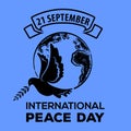 International Day of Peace. Greeting Card, Emblem or Banner.