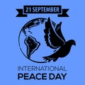 International Day of Peace. Greeting Card, Emblem or Banner.