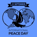 International Day of Peace. Greeting Card, Emblem or Banner.