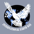 International day of Peace illustration. Dove of Peace Royalty Free Stock Photo