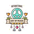 International day of peace. Vector illustration.