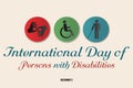 INTERNATIONAL DAY OF PERSON WITH DISABILITIES. december 3