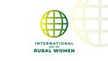 International Day of Rural Women. Vector illustration