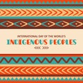 International day of the world`s Indigenous peoples