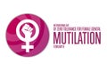 International Day of Zero Tolerance for Female Genital Mutilation. February 6. Holiday concept. Template for background