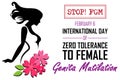 International Day For Zero Tolerance To Female Genita Mutilation Royalty Free Stock Photo