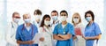 International doctor team. Hospital medical staff Royalty Free Stock Photo