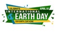 International Earth Day banner design