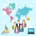 International education, online learning, students