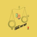 International Equal Pay Day Royalty Free Stock Photo