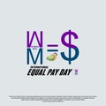 International Equal Pay Day Royalty Free Stock Photo