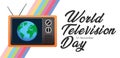 International event, World Television Day 21 November, Vector illustration