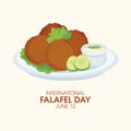 International Falafel Day vector