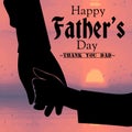 International Father's Day Design Edition June 21, 2020, a drawing of a hand and a father holding each other.