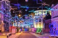 International festival `Christmas light`, Bolshaya Dmitrovka street in the early morning. Moscow