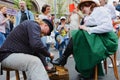 International festival- street shoe shiner